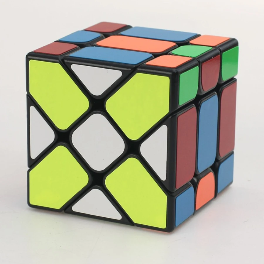 Yongjun Magic Cube YJ8318 3x3x3 Скорость куб странной формы край переключение наклейки в форме