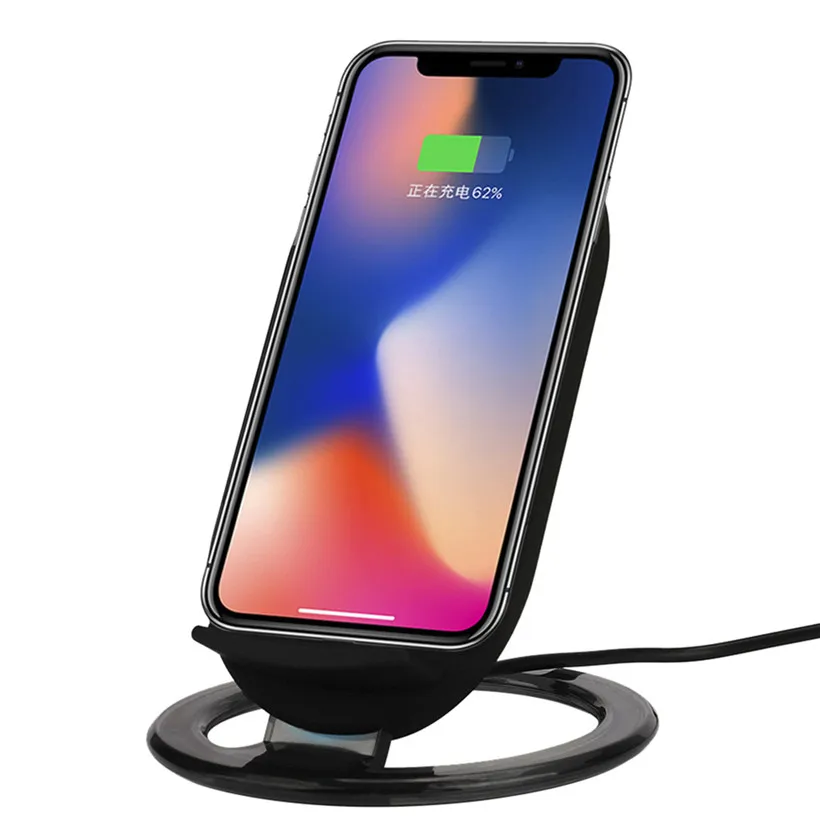 

QI Fast Wireless Charger Quick Charge For Mobile Phone for Samsung Galaxy S8/9 For iPhone 8/8Plus/X Double coil fast charge