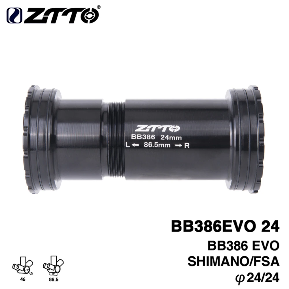 ZTTO BB386 EVO 24 адаптер MTB дорожный велосипед велосипедный пресс подходит нижние кронштейны для 24 мм шатуны цепи Запчасти для горного велосипеда