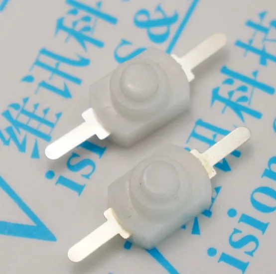 

100pcs DC 30V 1A White/Black On Off Mini Push Button Switch for Electric Torch 1208-YD Self-locking control Flashlight Switchs