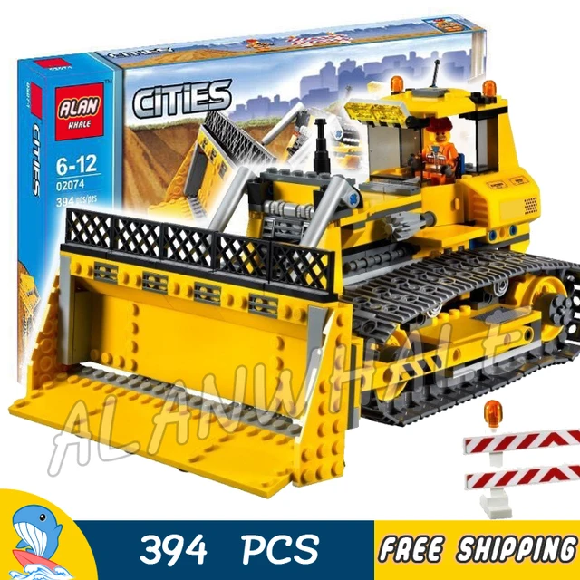 394pcs new city big dozer bulldozer 02074 model building blocks