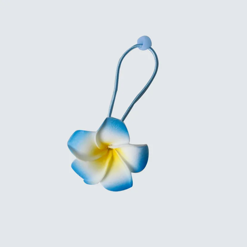 10 популярных пенных Гавайских плюмерии заколки для девочек Дети ФРАНЖИПАНИ цветок свадебные заколки для волос для девочек женщин бабочка - Цвет: Молочно-Белый
