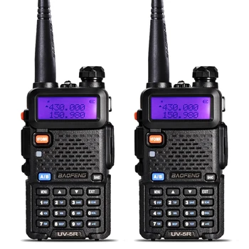 

2Pcs BaoFeng UV-5R Dual Band Walkie Talkie VHF/UHF 136-174/400-520Mhz Two Way Radio Ham Radio Transceiver uv 5r Portable UV5R