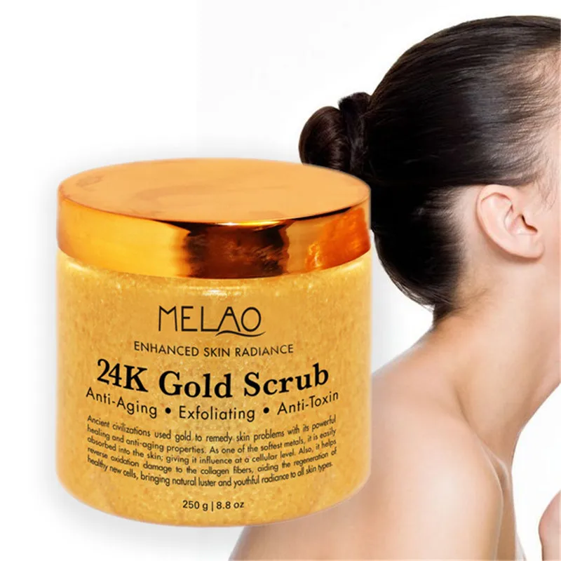 

250g 24K Gold Body Facial Scrubing Cream Ancient Anti Aging Face Body Scrub Formula Bringing Anti-aging Radiance Firming Skin
