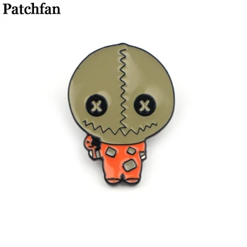 

20pcs/lot Patchfan Trick or Treat Halloween Zinc tie Pins backpack clothes brooches for men women decoration badges medal A2250