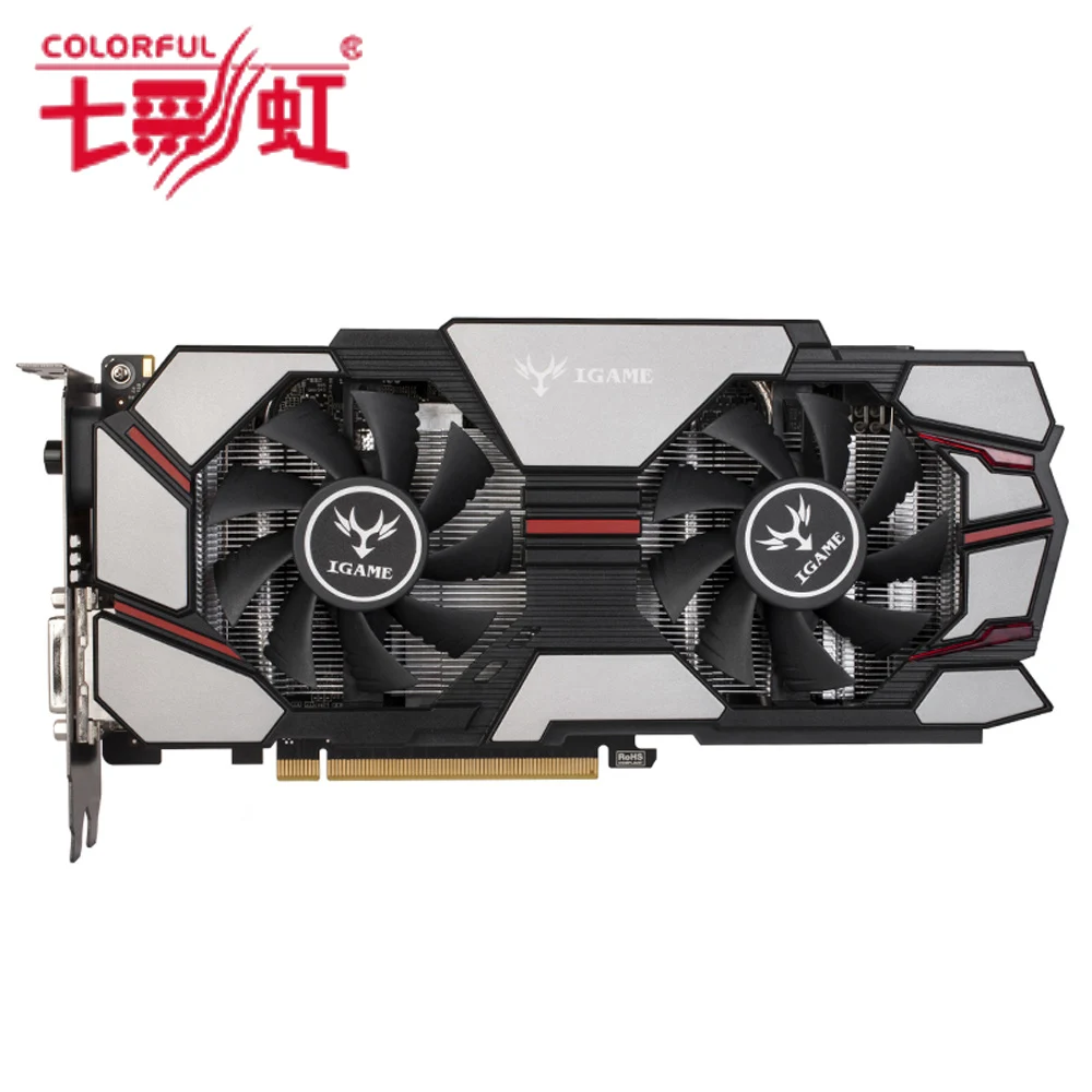 Colorful 2048MB NVIDIA GeForce GTX960 GPU 2GB 128bit 2*DVI+HDMI+DP Port DDR5 PCI-E X16 3.0 Video Graphics Card with Dual Cooling