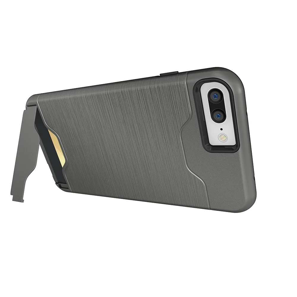 Hard card Case For iphone 7Plus 8 X  Brushed Armor Silicone Rubber Hard Phone Case For Samsung Galaxy S8plus S9 Cover Back Capa (14)