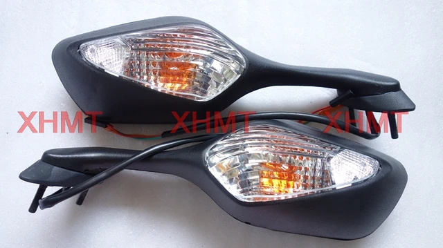 Black Side Mirrors With LED Turn Signals For 2008-2012 Honda CBR1000RR Motorcycle