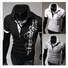 Новые мужские поло с коротким рукавом печати Camisa пуговицы "Поло" Повседневная однотонная плюс размер тонкая рубашка-поло, M/L/XL/XXL/XXXL