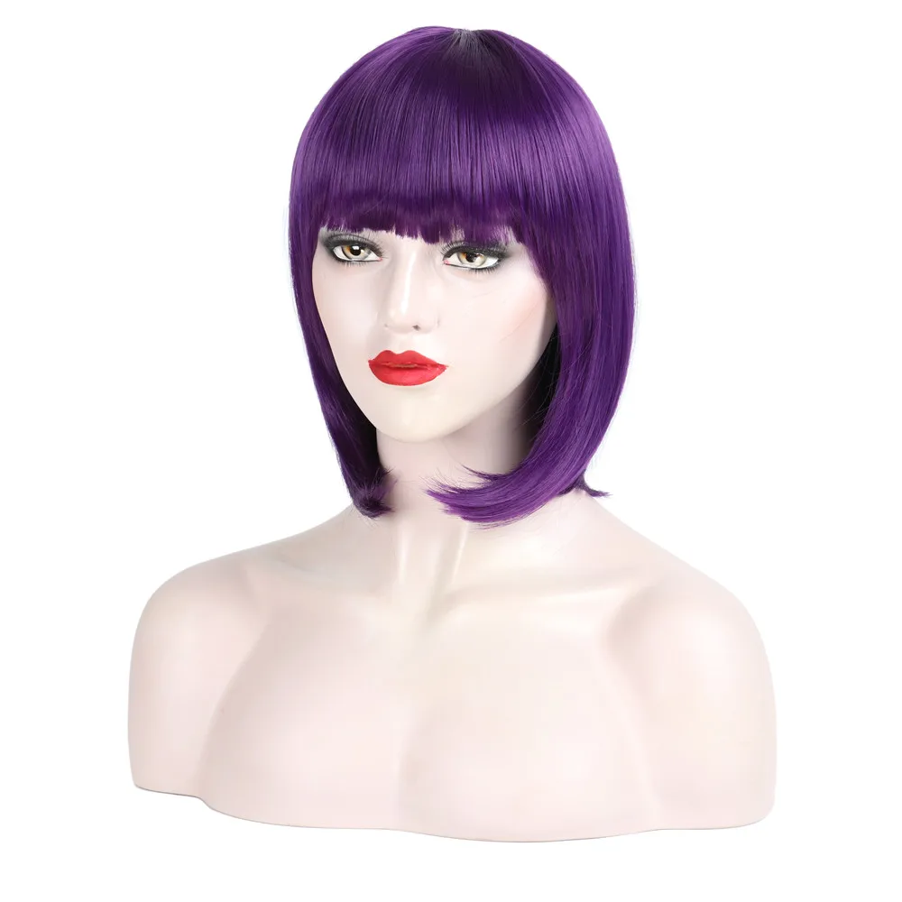 Valenwigs Hair12inch волос Синтетический ломбер блондинка серый 7 цветов Bobo термостойкие