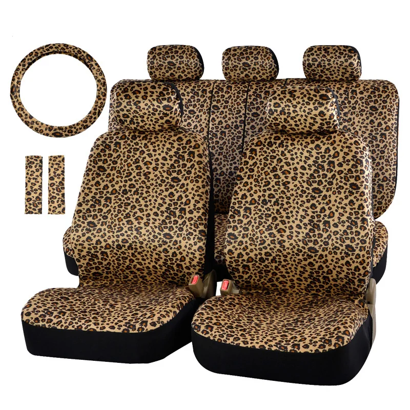 AUTOYOUTH-Luxury-Leopard-Print-Car-Seat-Cover-Universal-Fit-Seat-Belt-Pads-and-15-Universal-Steering