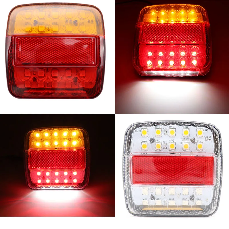 2pcs 12V Trailer Truck Caravan 26LED Taillight Tail Light Rear font b Lamp b font Turn