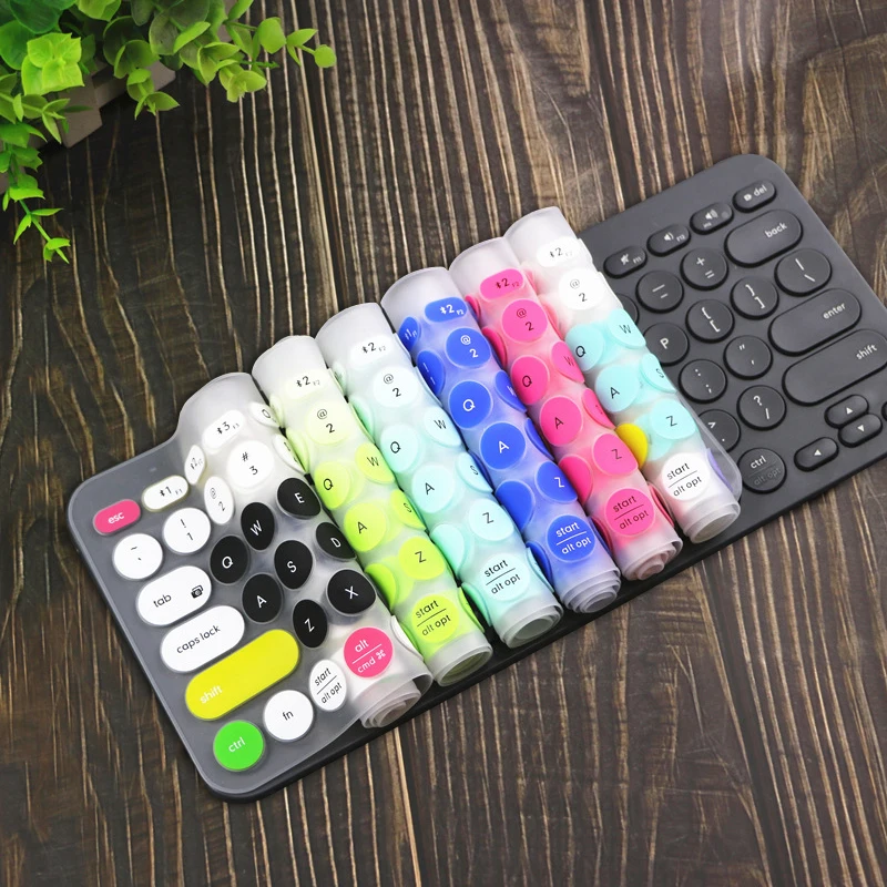 

Silicone Keyboard Cover Protector for Logitech K380 Bluetooth Multi-Device Keyboard Dustproof Wireless Desktop Dust skin film