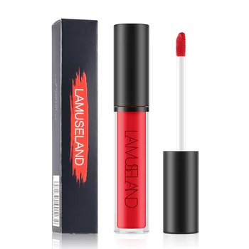 

12 Colors Waterproof Long-Lasting Matte Lipstick Lip Gloss 4g Makeup Brand LAMUSELAND #LA01