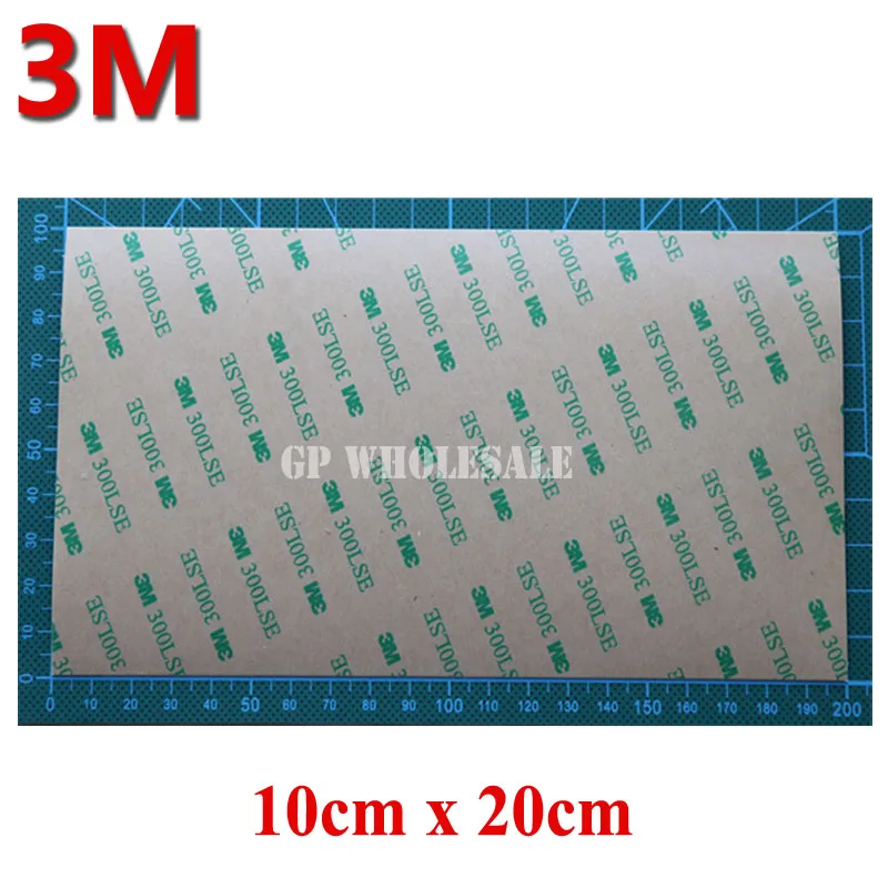 

10 Sheets 100*200mm 3M 9495LE 300LSE PET Two Sides Sticky Tape for iphone 4S 5 ipad LCD Frame Digitzer Bezel Repair