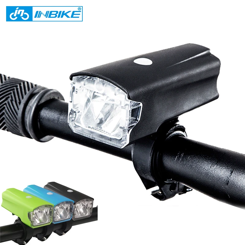 

INBIKE Bicycle Light USB Rechargeable Flashlight Waterproof Ultrabright LED Bike Light Floodlight Warning Bike Accessories