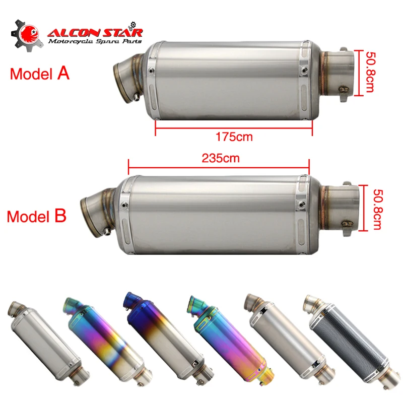 Alconstar-мотоцикл Yoshimura выхлопная труба для Suzuki Honda глушитель титановый цвет скутер