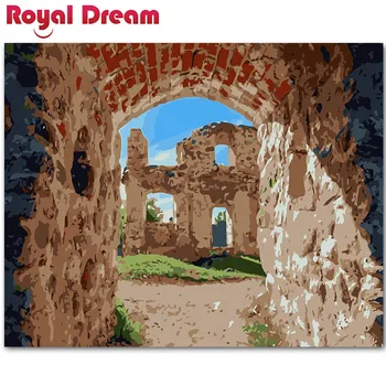 

Earth castle Landscape DIY Painting By Numbers Kits Coloring Paint By Numbers For Living Room Wall Art Home Decor