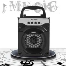 MS-307BT Портативный Беспроводной Bluetooth Динамик с светодиодный свет AUX USB2.0 Поддержка TF карты для использования в помещении и на улице