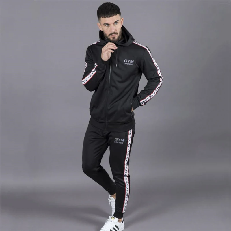 sport Set Running Gym Sportswear Tracksuits-11