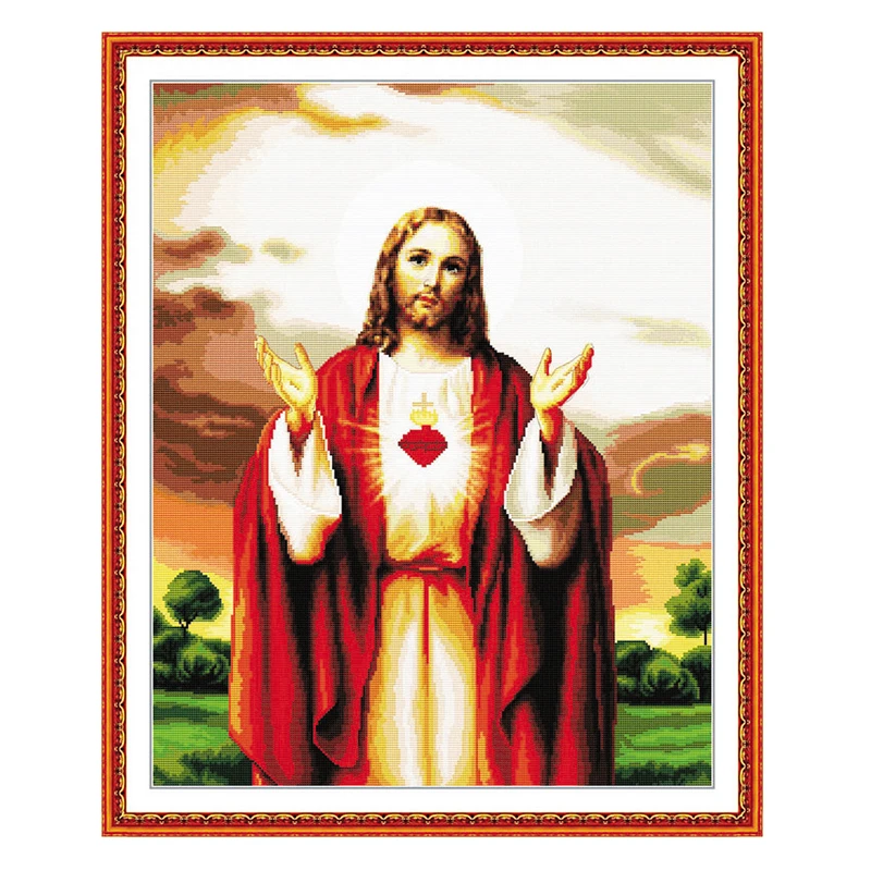 

Joy Sunday counted cross stitch kits Jesus DMC 14CT 11CT fabric livingroom hotel restaurant painting gift art factory wholesale