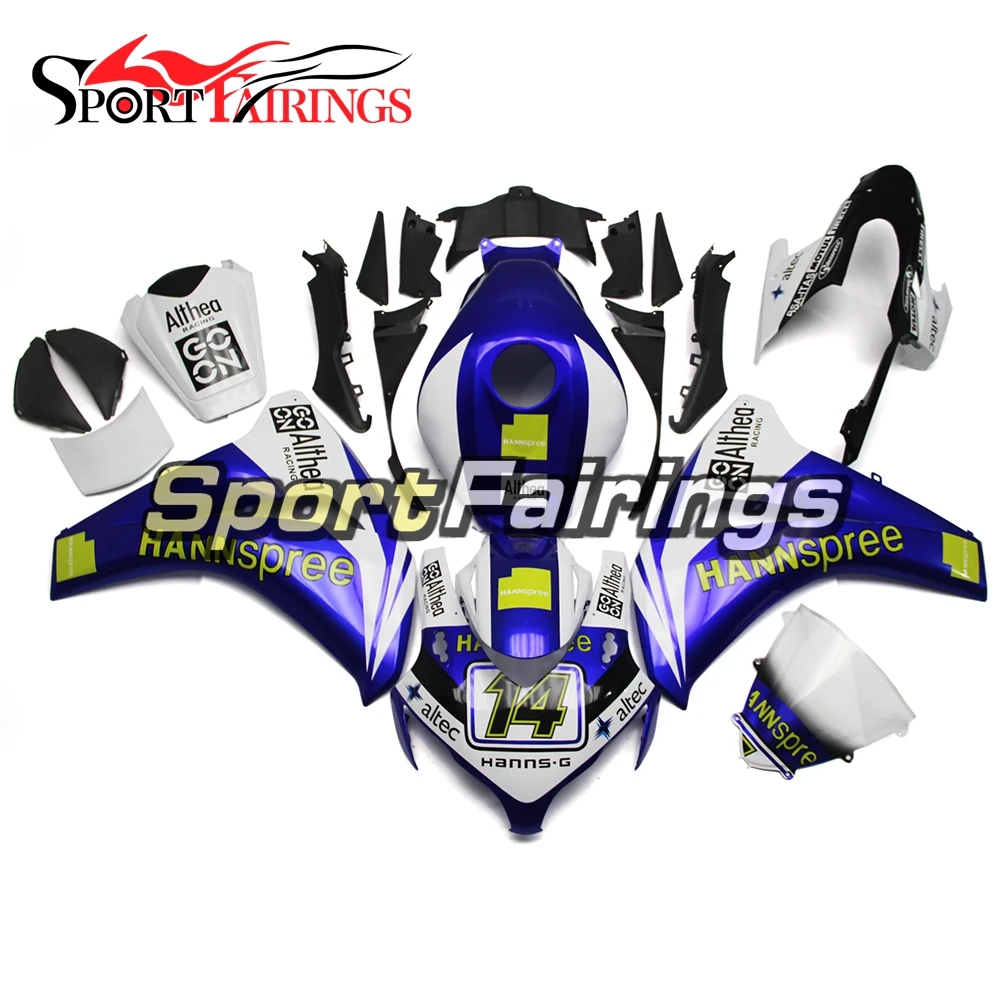 

Motorcycle Fairings For Honda CBR1000RR 08 09 10 11 1000RR 2008-2011 ABS Fairing Kit Body Frames Cowling White Blue New Carenes