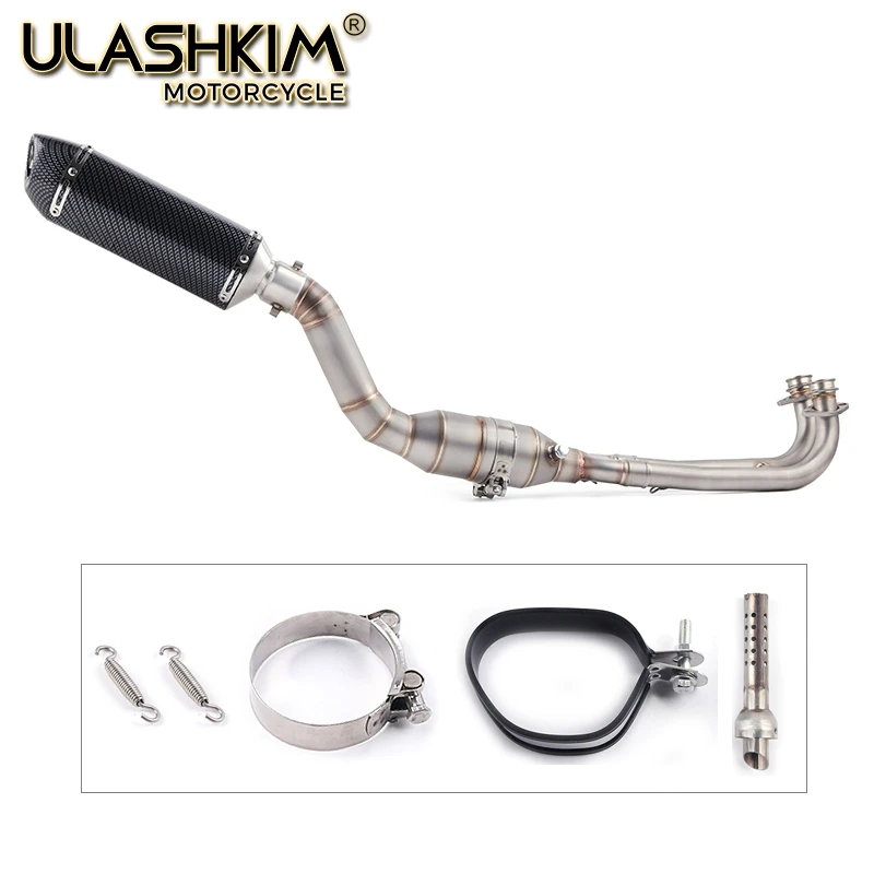 

For Yamaha Tmax500 Tmax530 Tmax T-Max 500 530 2017 2018 Motorcycle Full System Exhaust Escape Pipe Modified Middle Link Pipe