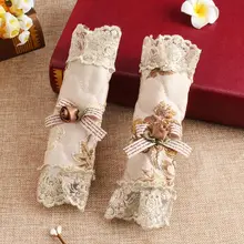 2 шт дверная ручка крышки кружева вышитые Чехлы на ручки холодильника дверная ручка FP8 NO22