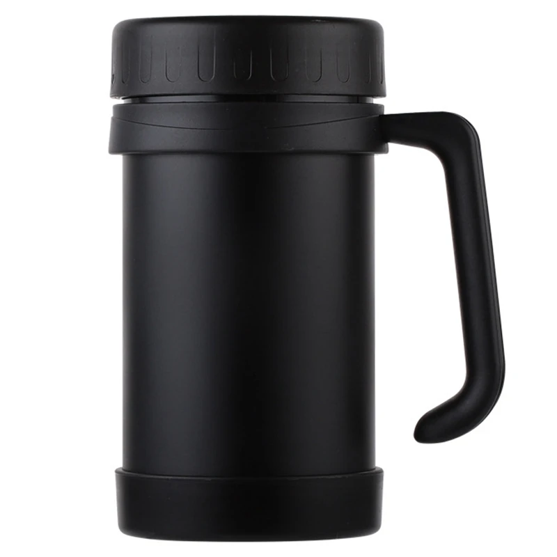 

SZS Hot 500Ml/17Oz Thermo Mug Stainless Steel Vacuum Flasks With Handle Thermo Cup Office Thermoses For Tea Insulated Cup