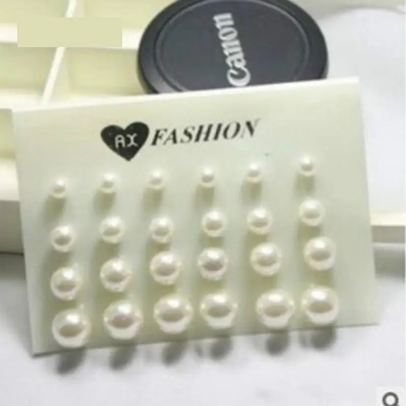Серьги с белым жемчугом Размер 6 мм/8 мм/10 мм/12 мм|pearl earrings|white pearl earringsearring piercing |