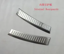 Free shipping 2012-2014 cx-5 Built Rearguards 2013 Maz da cx-5 Stainless steel Rear bumper protector cx5 auto accessories 2pcs