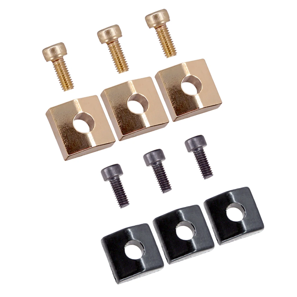 6pcs Electric Guitar Locking Nut Clamp&Screw for Tremolo Bridge Parts