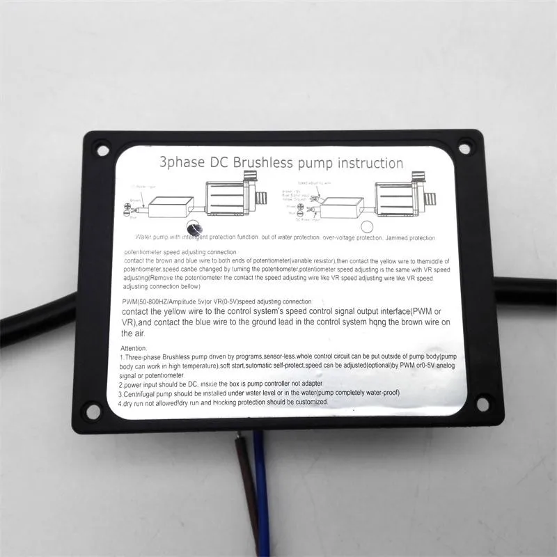 JT-1000CT 12V 24V DC бесщеточный вентилятор постоянного тока Бесщеточный Водяной насос 3 фазы в дождливую погоду; Головка подъема 17 м 1200L/ч Магнитный насос высокого давления