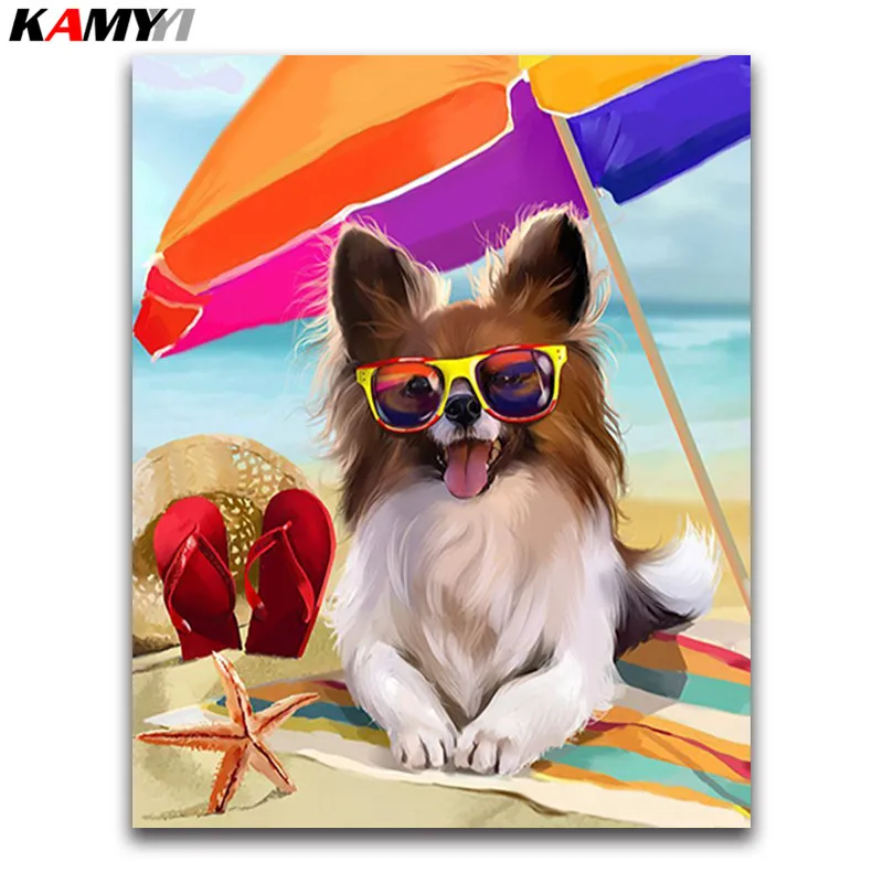 

DOG 5D diy Diamond Embroidery diamond Painting Cross Stitch square diamond Mosaic arts and crafts home decor wall sticker gift