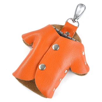 

BLEVOLO 100% Genuine Leather Key Holder Wallet Creative Casual Unisex Keys Bag Soft Solid Car Housekeeper Holders Key Wallets