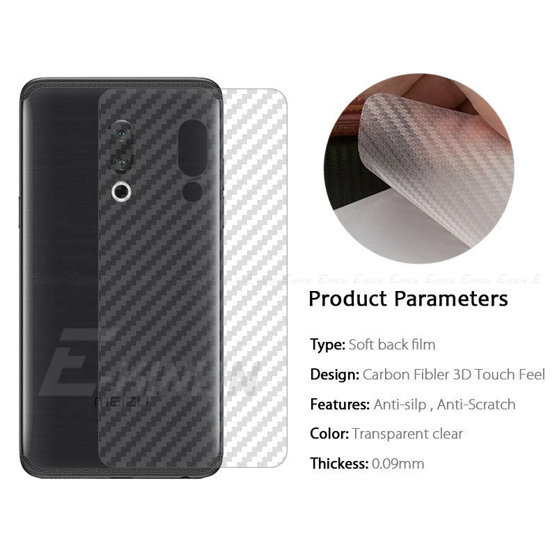 Мягкая 3D защитная задняя пленка из углеродного волокна для MeiZu X8 16Xs 17 16 16S Pro 15 Plus Lite