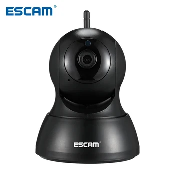 

ESCAM QF007 IP Network Camera 1MP 720P WiFi IR Alarm Pan/Tilt IP camera Support 64G TF CARD (No TF Card In Package)