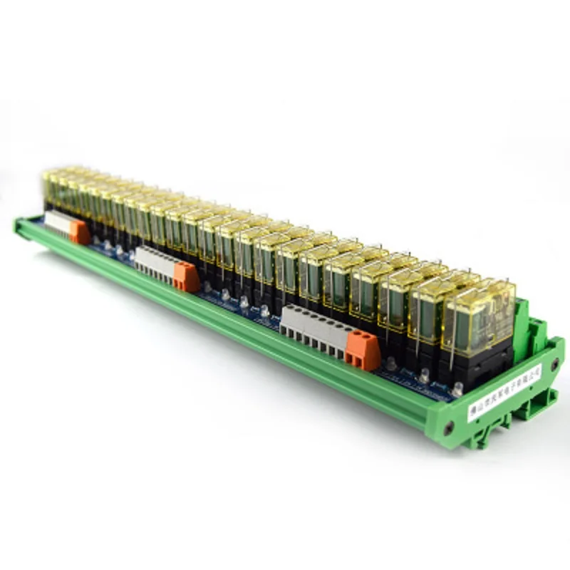 24 way relay dual group module, 24V rail installation, PLC amplifier