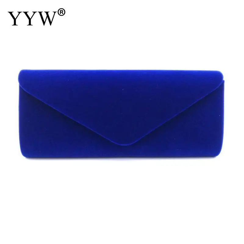 Велюровая Женская вечерняя сумка вечерние сумка для банкета корейские женские свадебные клатчи для девочек сумочка на цепочке сумка на плечо женские сумочки красные - Цвет: blue