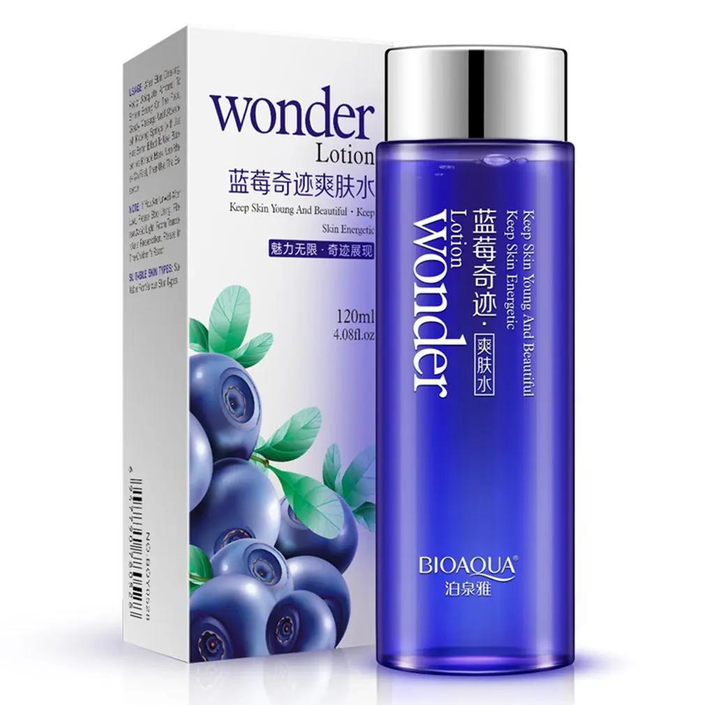

Bioaqua 120ml Blueberry Wonder Face Toner Makeup Water Smooth Facial Toner Lotion Oil Control Pore Moisturizing Skin Care