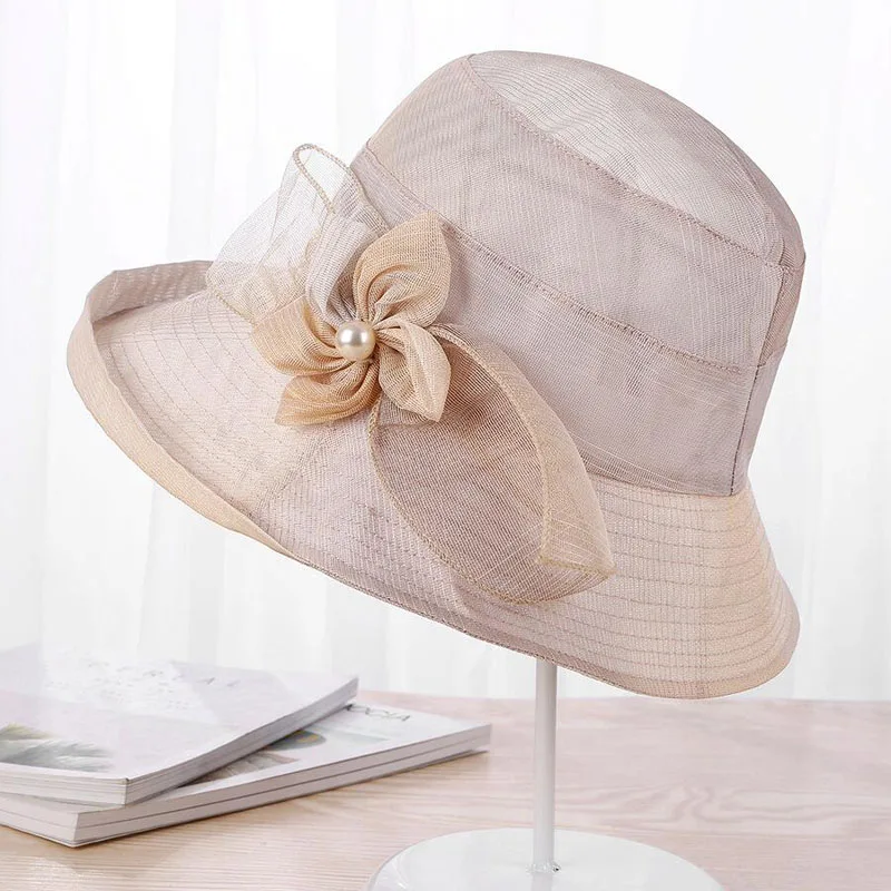 

Summer Sun Hat Female Holiday Wide Brim Beach Hat Women Sun Visor Caps Handmade Flower Decoration Girls Ladies Hats