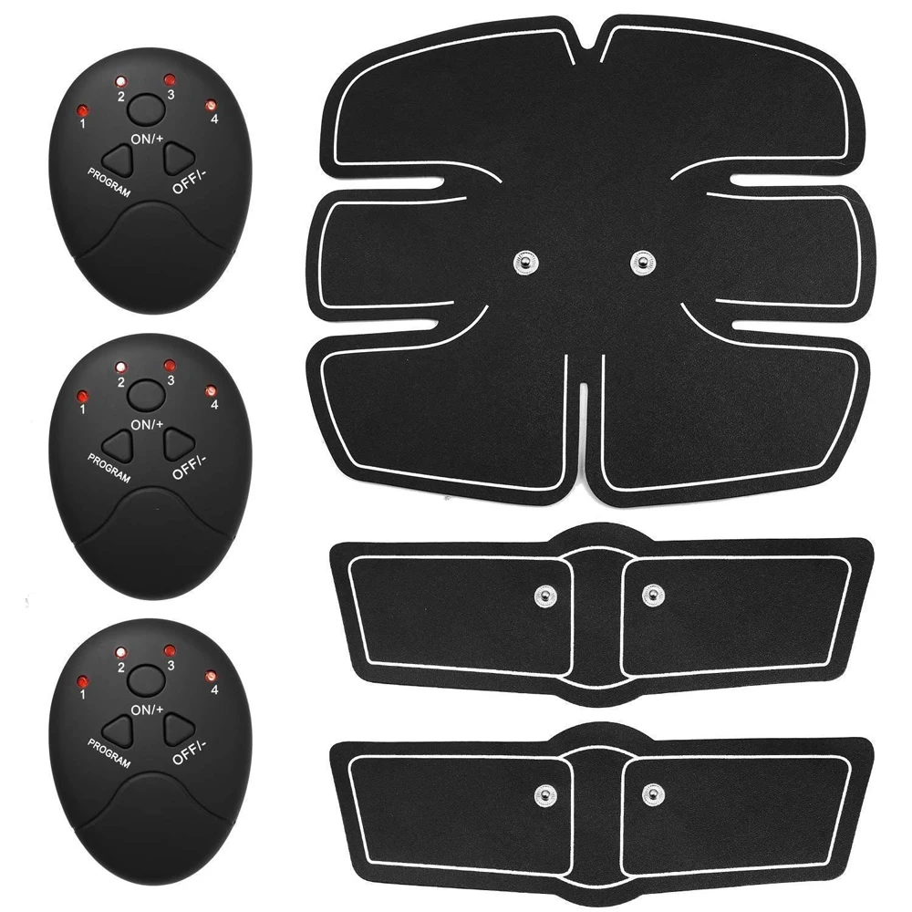 Abdominal Muscle Fitness Trainer Electronic Muscle Exerciser Machine Fitness Belly Leg Arm Exercise Gear Workout Equipment