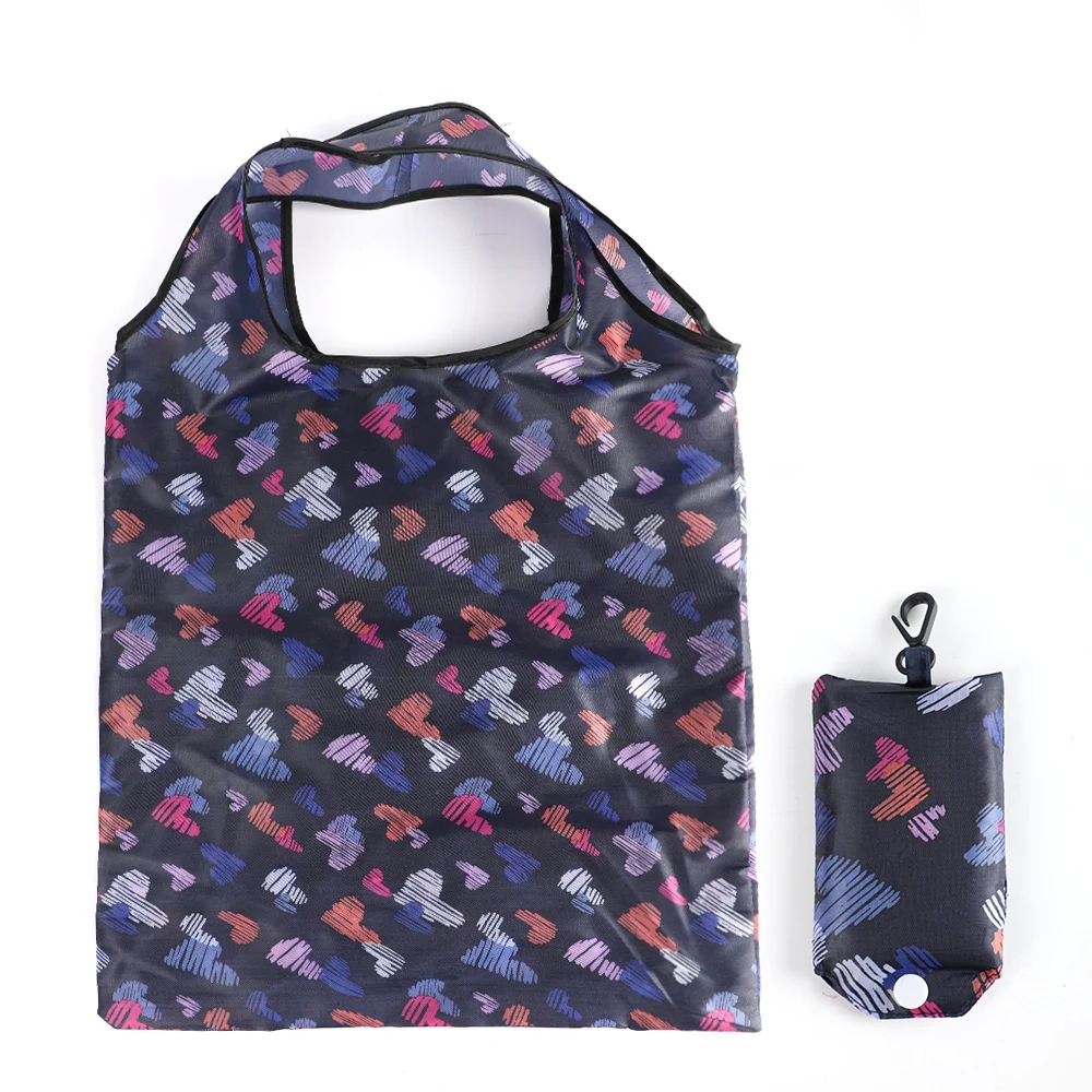 Экологичная сумка для хранения, женская складная сумка для покупок, многоразовая сумка для покупок с короткими ручками, сверхмощная, Поддающаяся стирке сумка, 38x58 см - Цвет: K