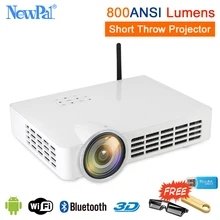 Bluetooth Smart Projector 4K 3D 1080P Full HD Home Theater Short Throw Projector 5000 lumens Android Ultra Short Throw Projector
