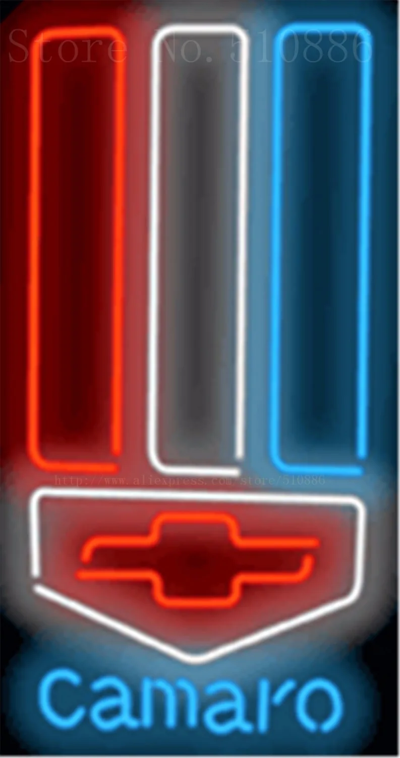 Camaro Car Auto Decor Real Glass Tube Car neon sign Businese