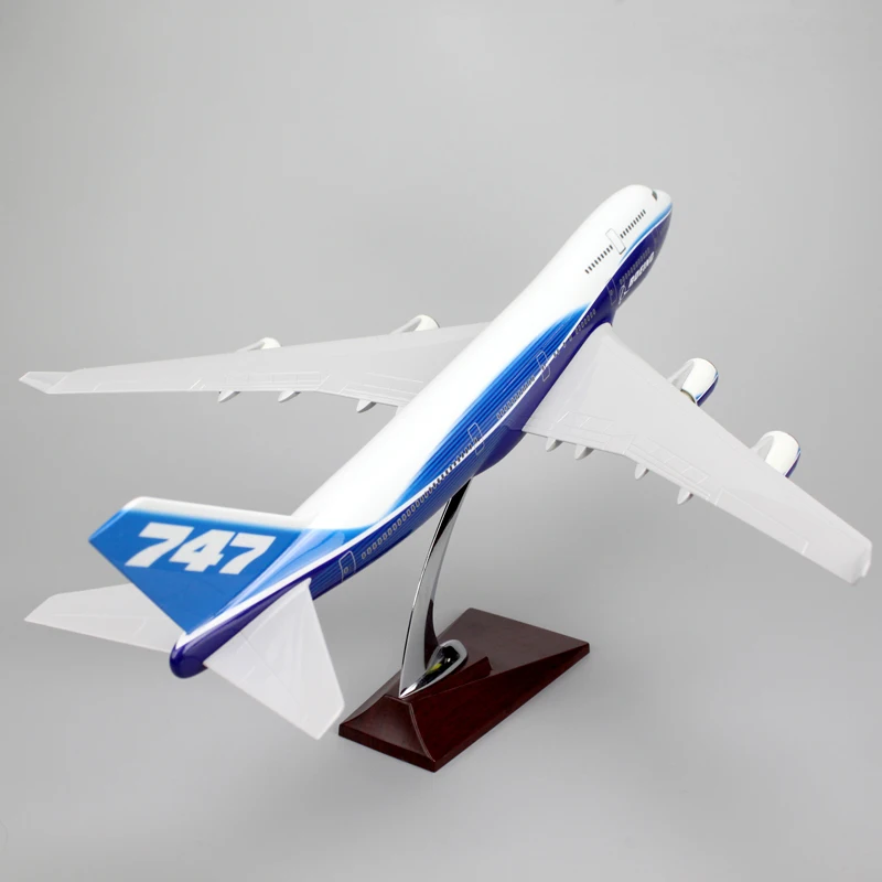 

47CM 1/130 Scale Boeing B787 Dreamliner Aircraft Model With Light Wheels Diecast Resin Plane Boy Toys Gifts Original Box