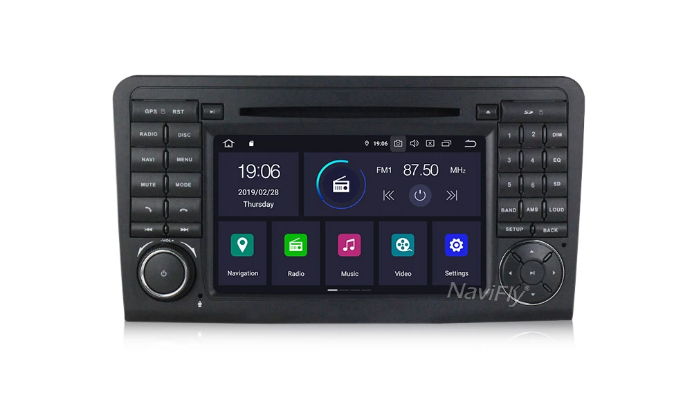 Cheap Navifly Car Multimedia Video Player Navigation GPS Android 9.0 For Mercedes/Benz/ML ML350 L450 ML500/GL CLASS W164 GL320 GL350 15