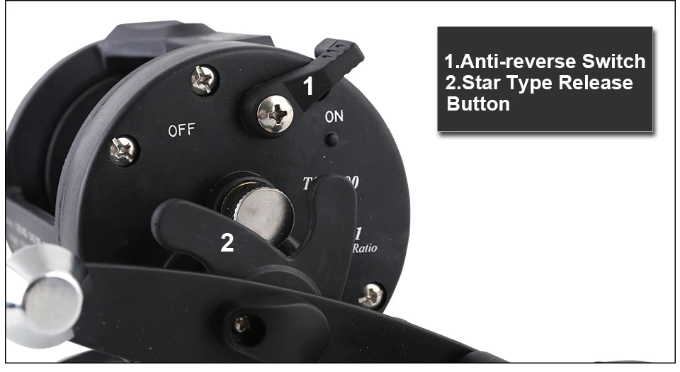 GLUREE Trolling Reel Fishing 3.81 1BB TSSD 3000 4000 Black Right Hand Casting Sea Fishing Reel Saltwater Baitcasting Reel Coil (17)