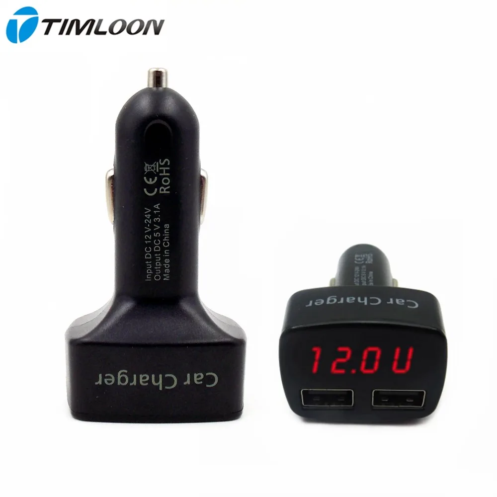Car Charger с вольтметром