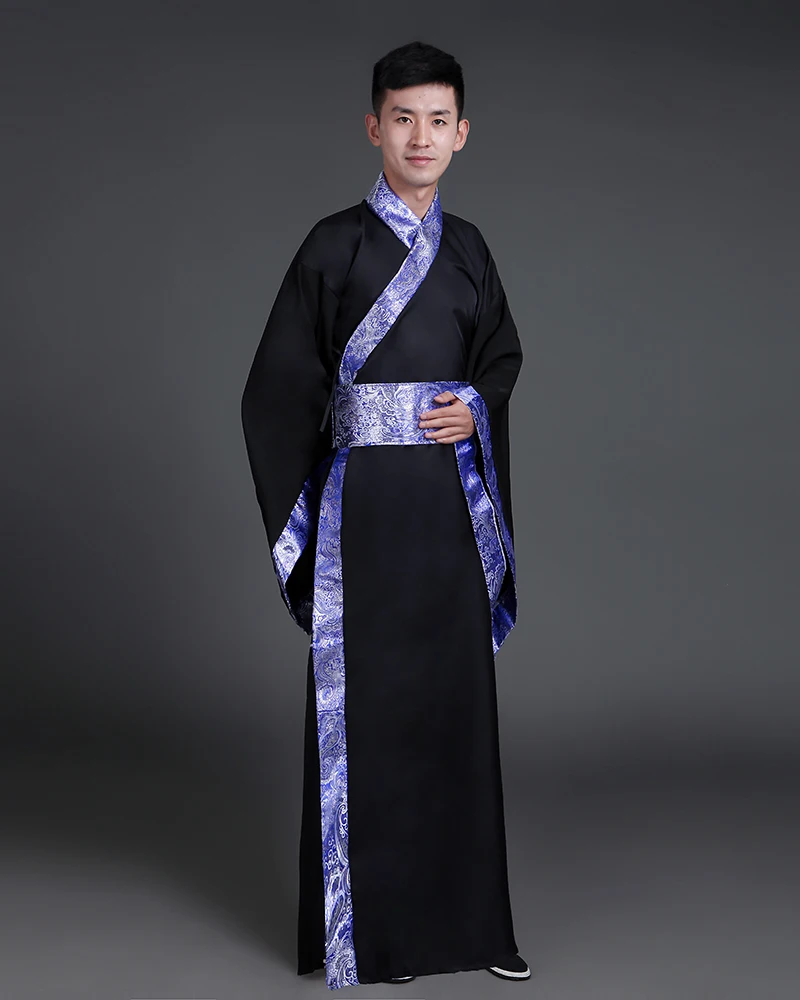 Ancient Chinese Costume Men Stage Performance Outfit for Dynasty Men Hanfu Costume Satin Robe Chinese Traditional Dress Men -
